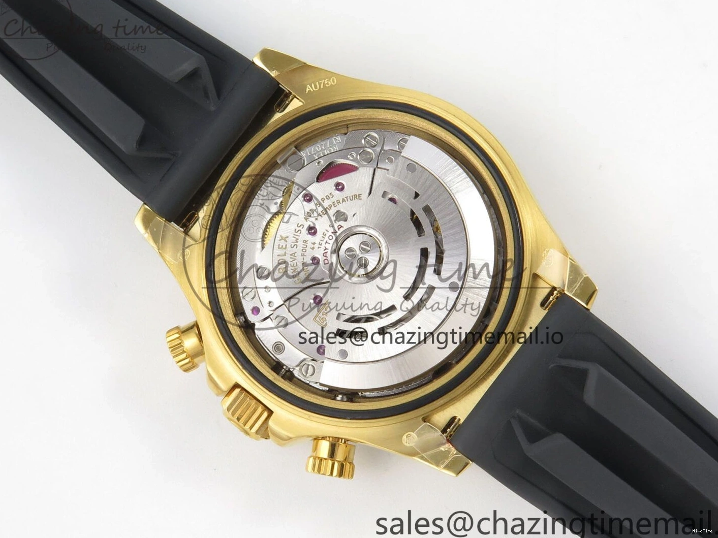 MiroTime 0218 Daytona 116518 QF 1:1 Best Edition Black Dial on Oysterflex Strap SH4130 V11（Gain Weight） GoodFit 170